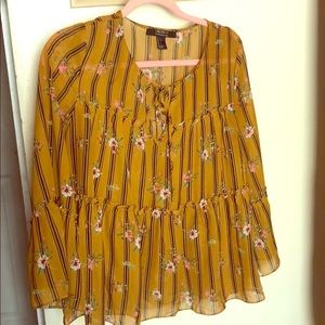 Blouse mustard
